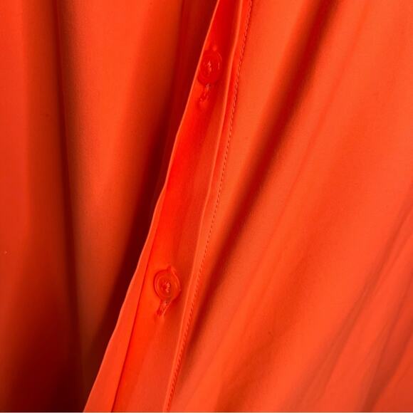 Athleta Urbanite Shirt Women’s Plus Size 3X  Button up Oversized Orange 530498 - Picture 6 of 11